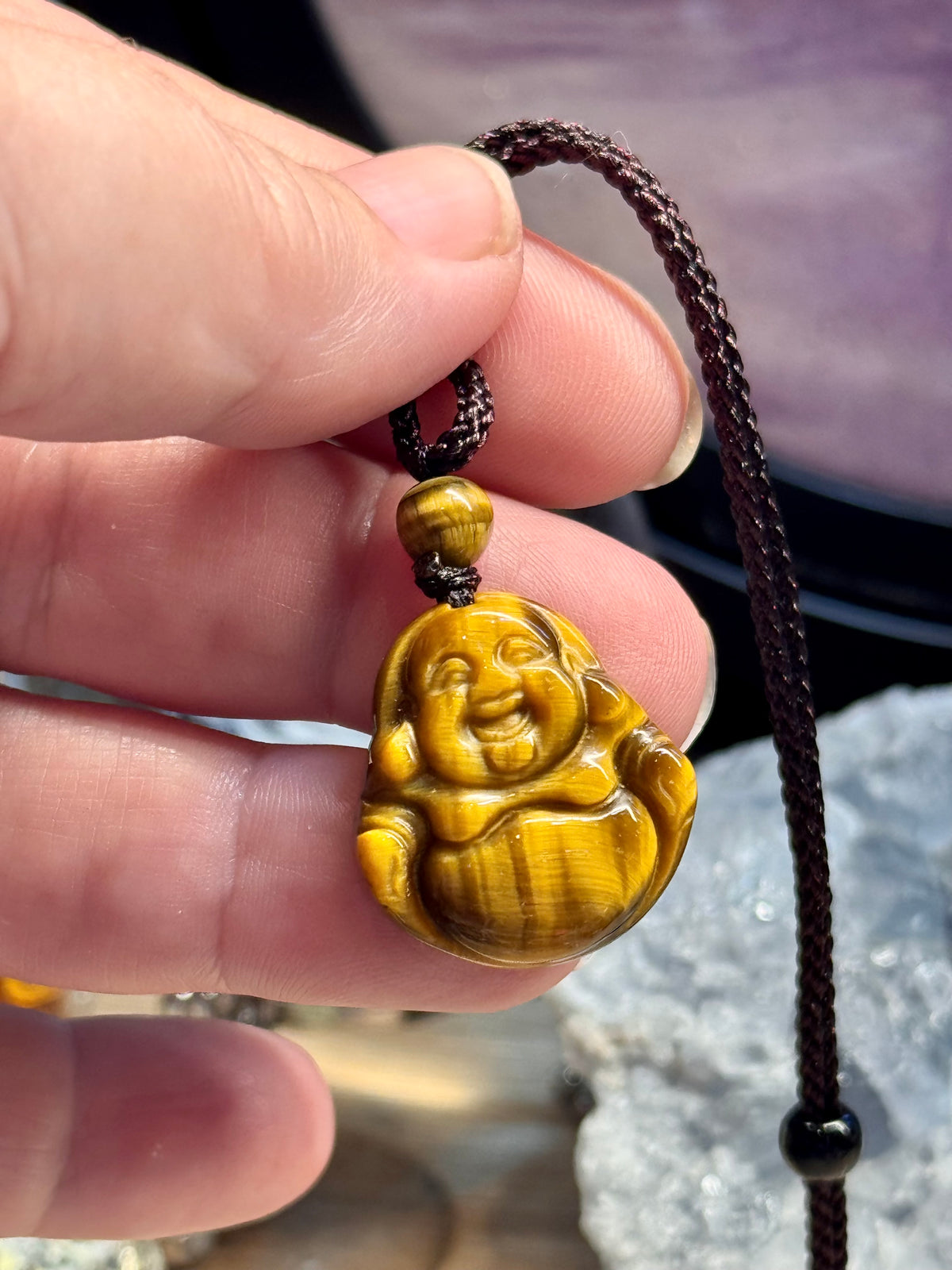 Collier ajustable Bouddha Rieur