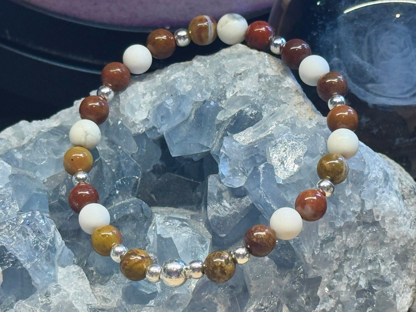 Bracelet "sel-control, sérénité et patience"