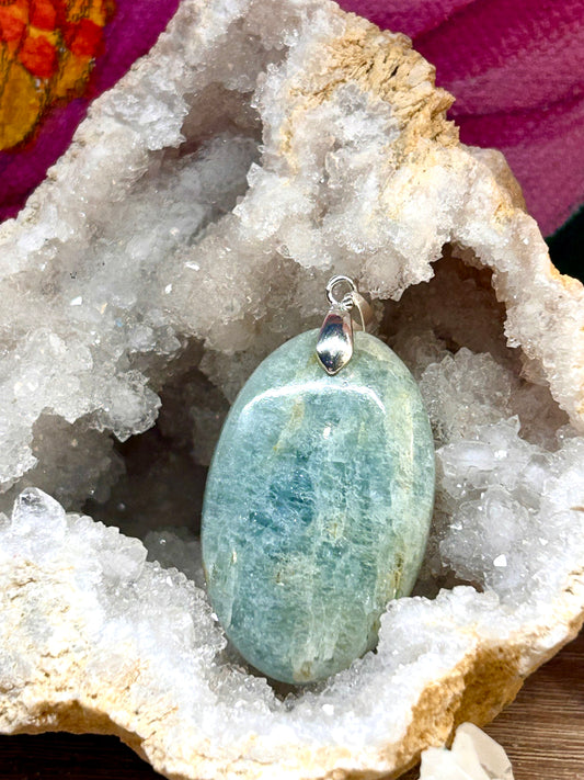 Pendentif d’aigue marine