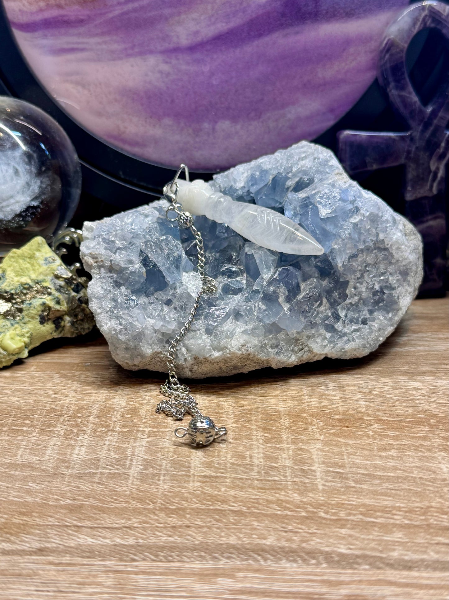 Pendule Thot en Cristal de Roche