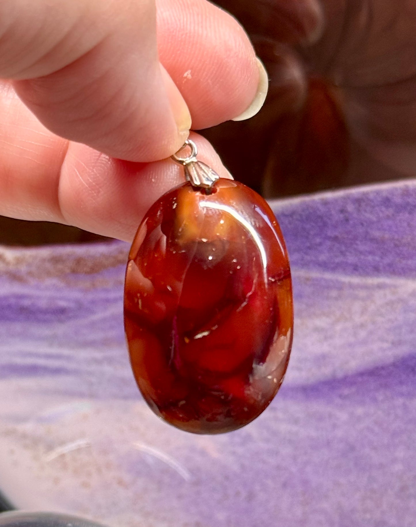Pendentif de cornaline
