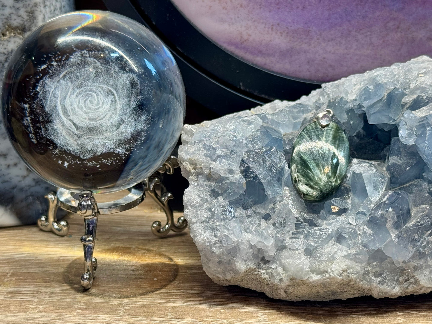 Pendentif de Séraphinite