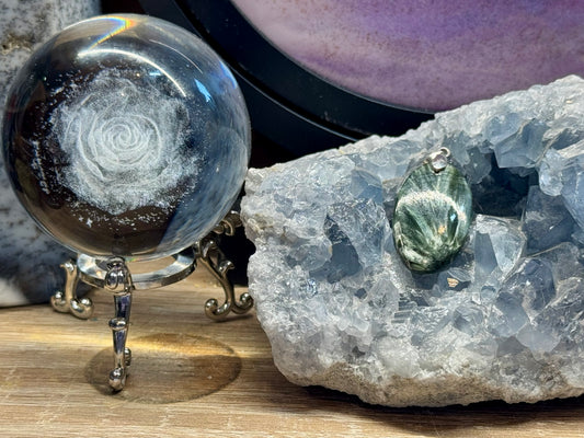 Pendentif de Séraphinite