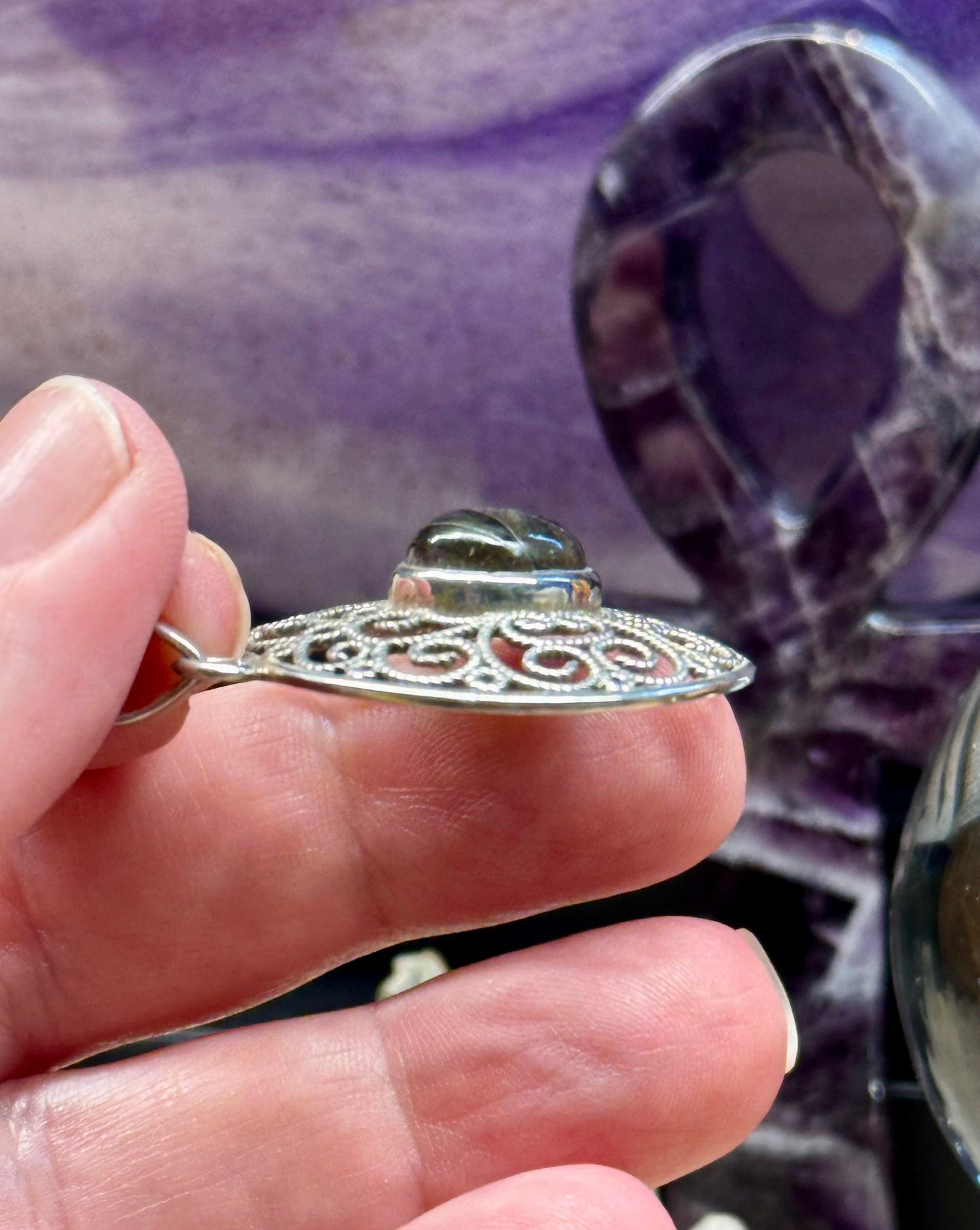 Pendentif en argent et Labradorite