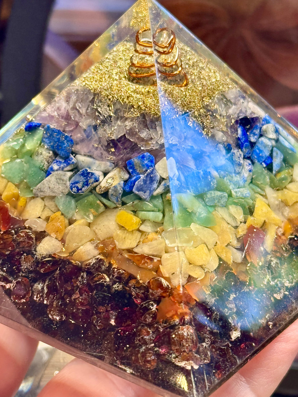 Orgonite Pyramidale "Équilibre et Harmonie"