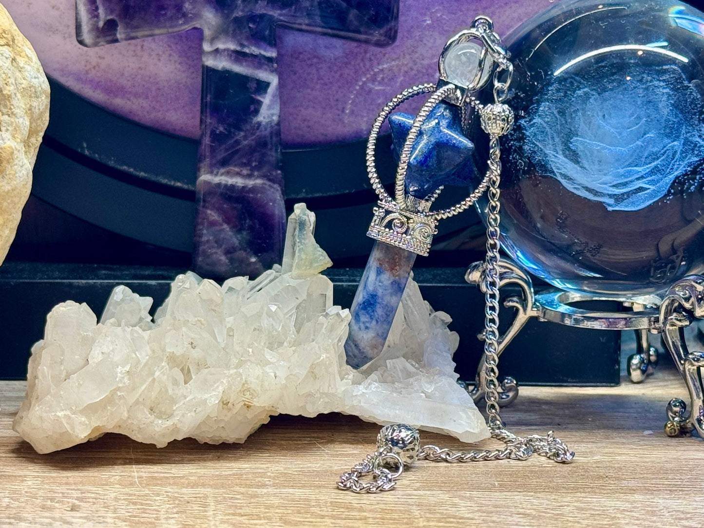 Pendule avec Merkaba - Lapis Lazuli