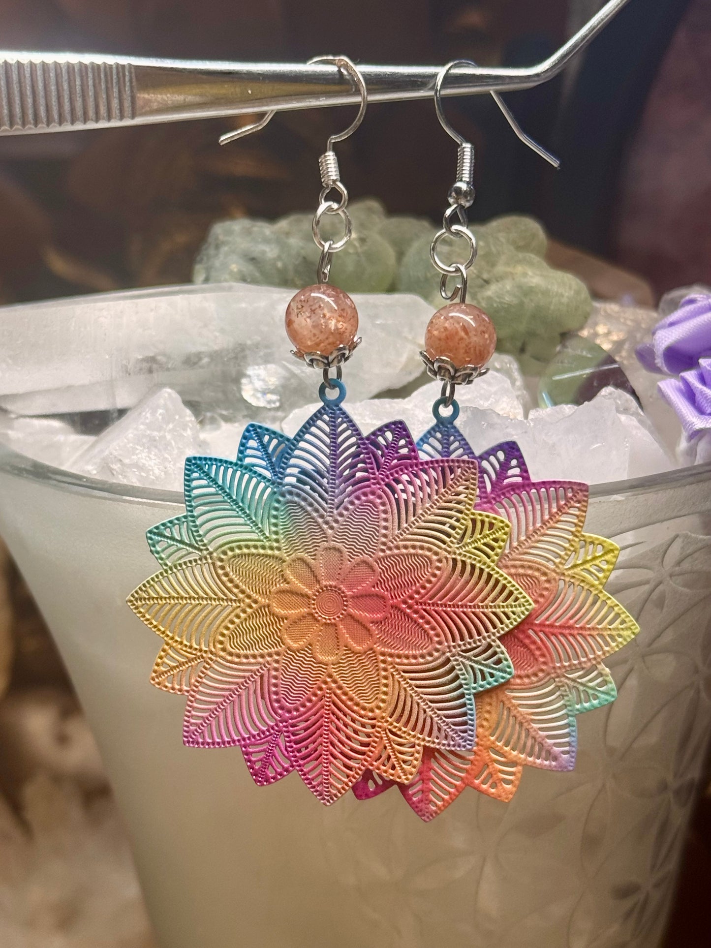 Boucles d’oreilles en couleurs