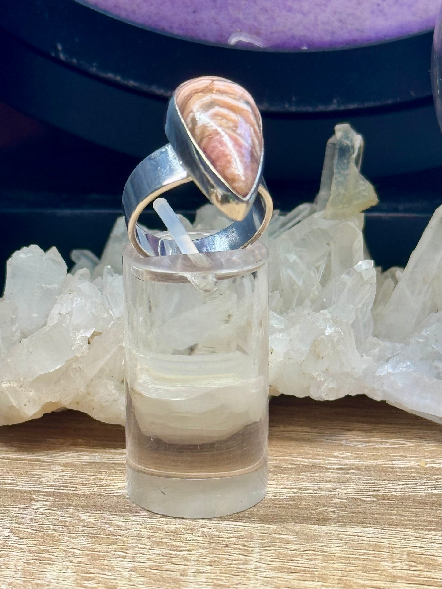 Bague  Rhodochrosite T54,5
