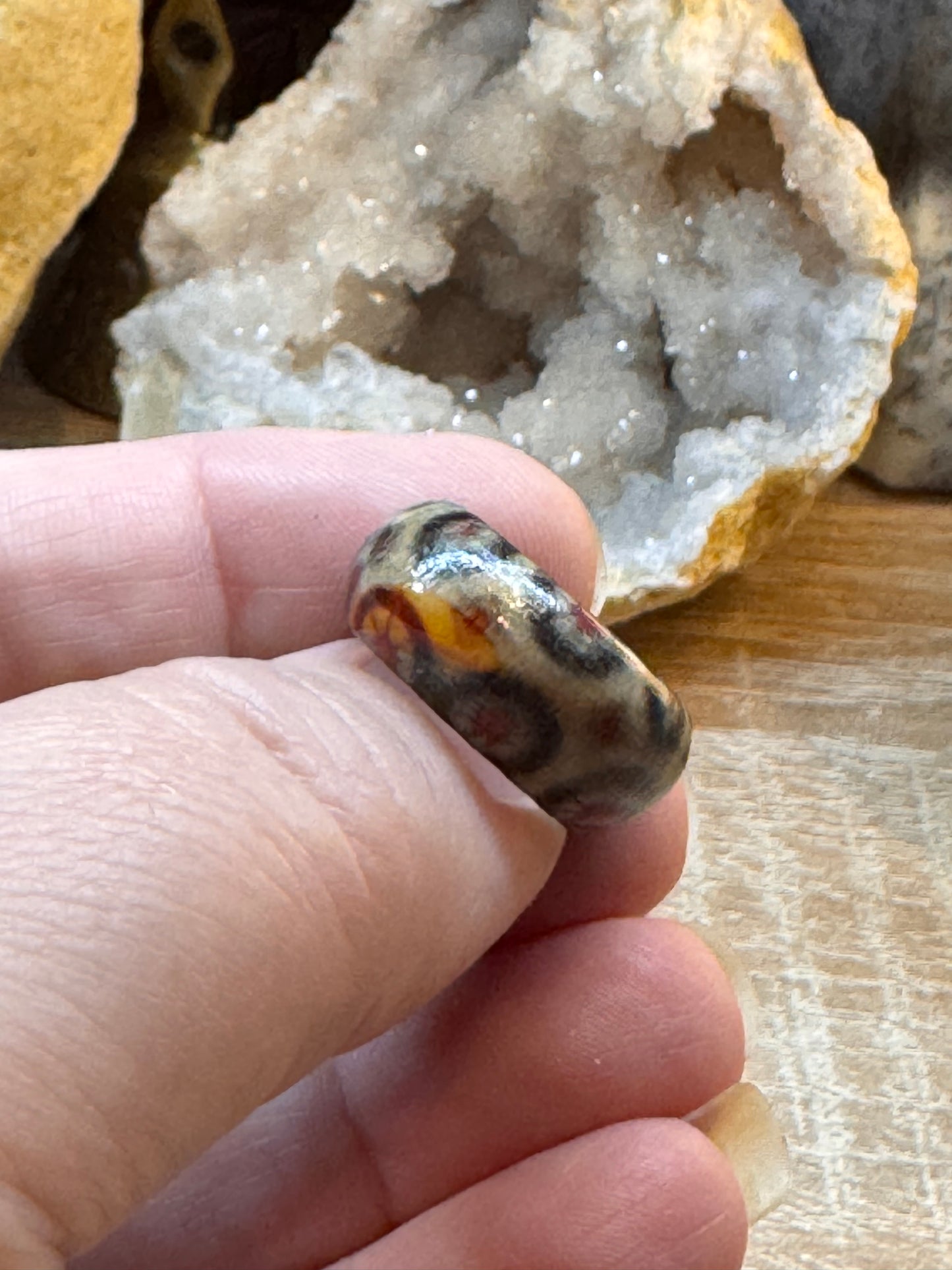 Bague fantaisie en bois