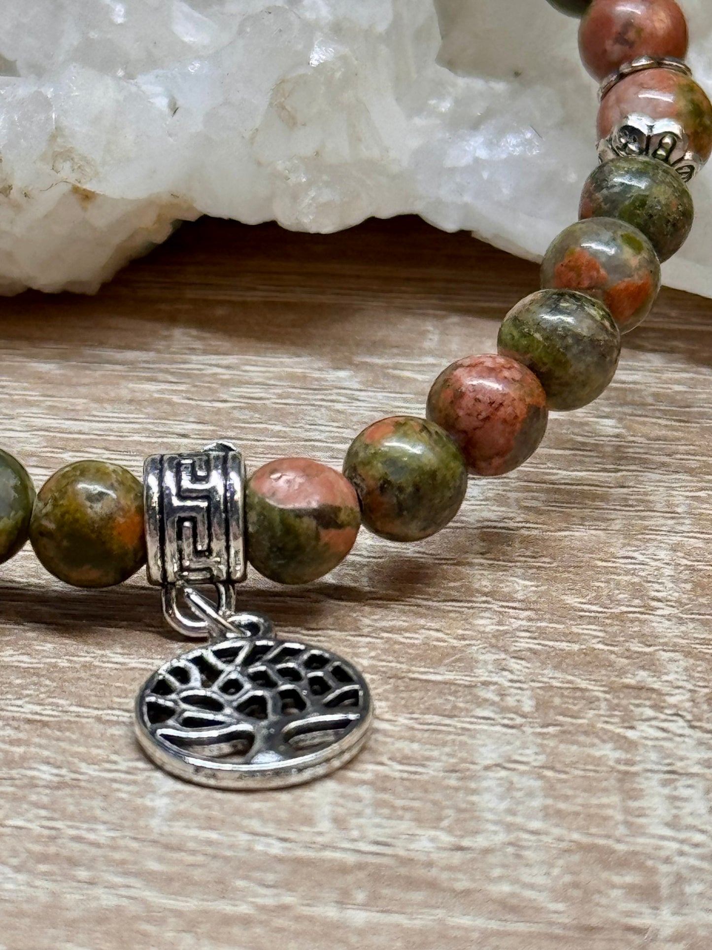 Bracelet Unakite "Équilibre et Calme"