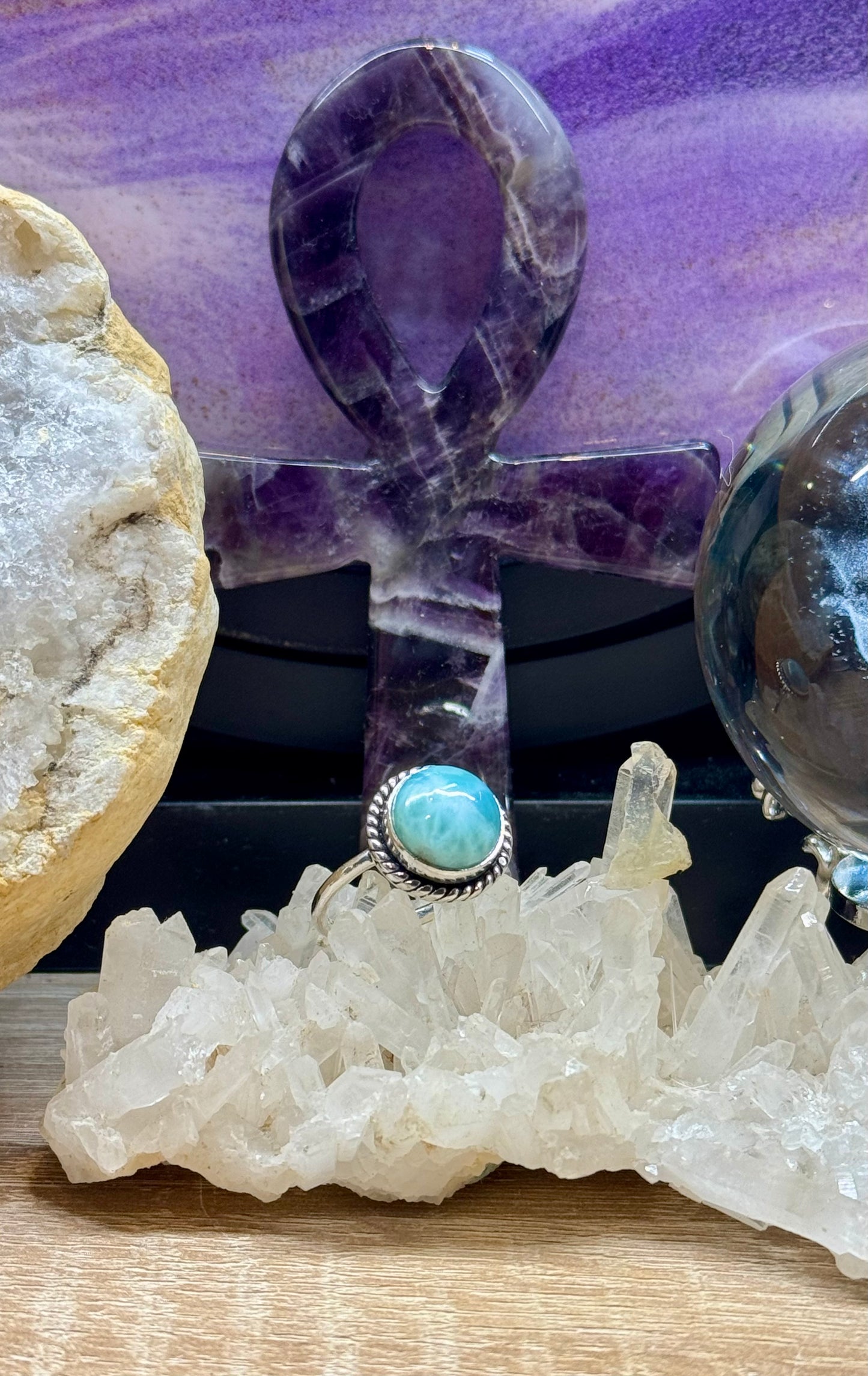 Bague Larimar en argent 925