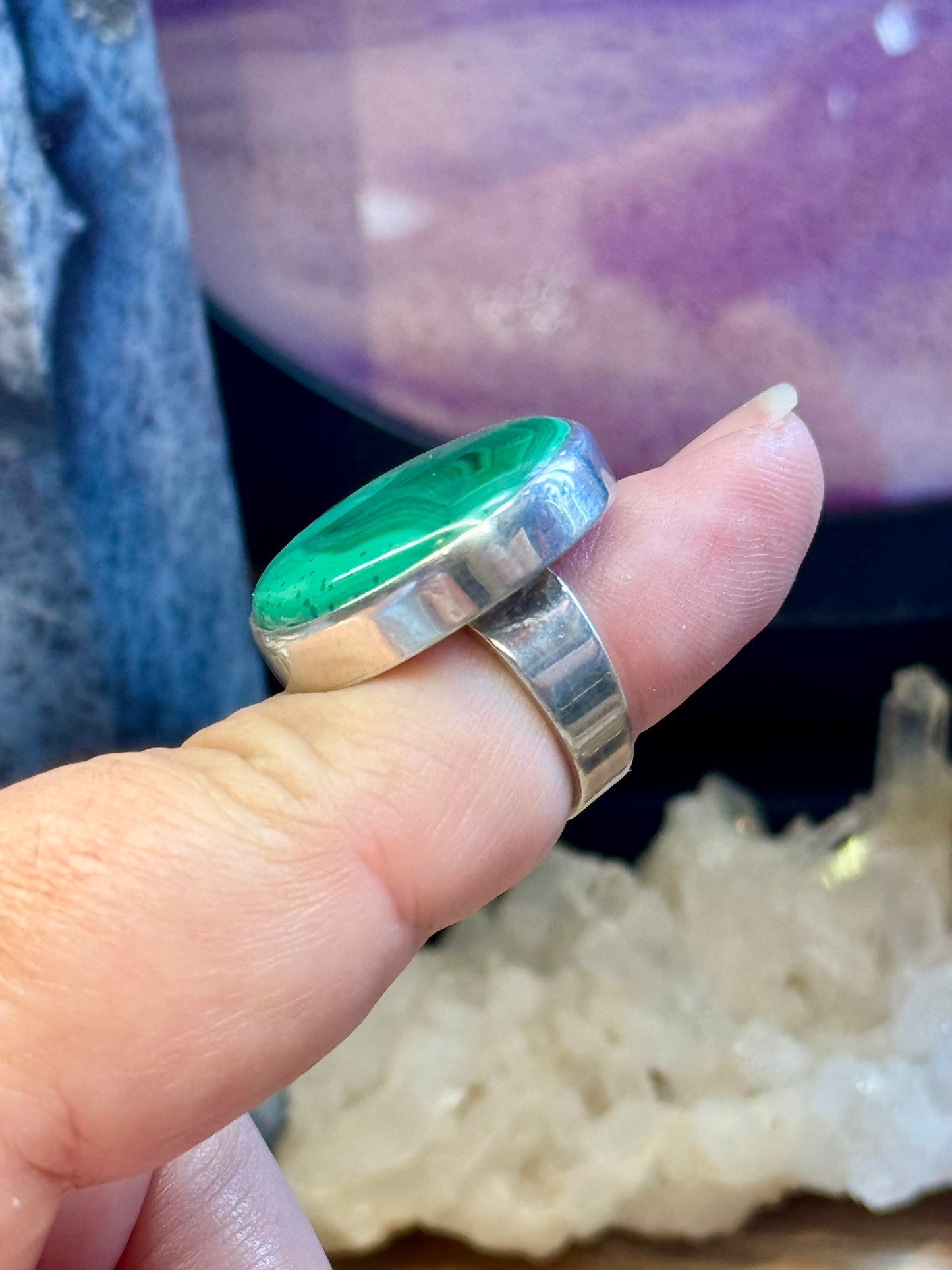 Bague Malachite T49