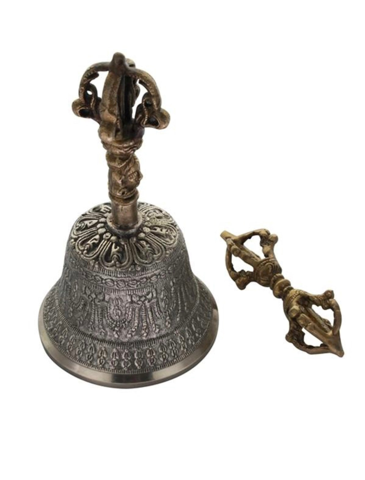 Coffret cloche tibétaine et Dorje