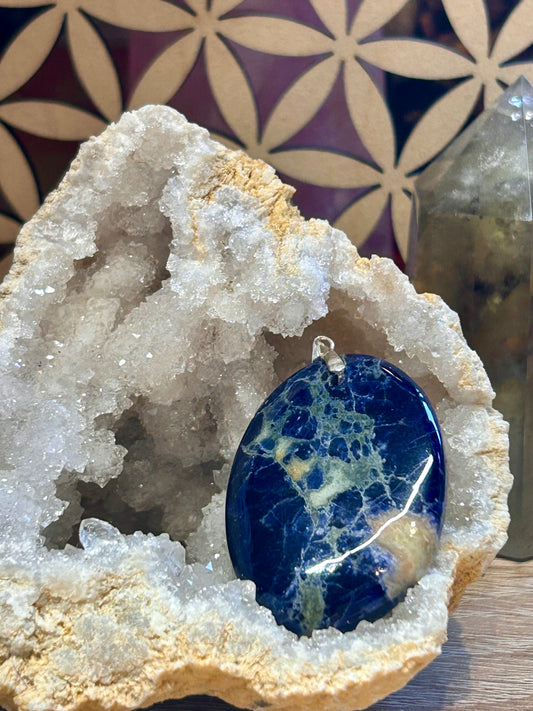Pendentif de sodalite extra