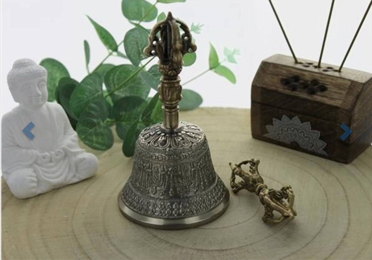 Coffret cloche tibétaine et Dorje