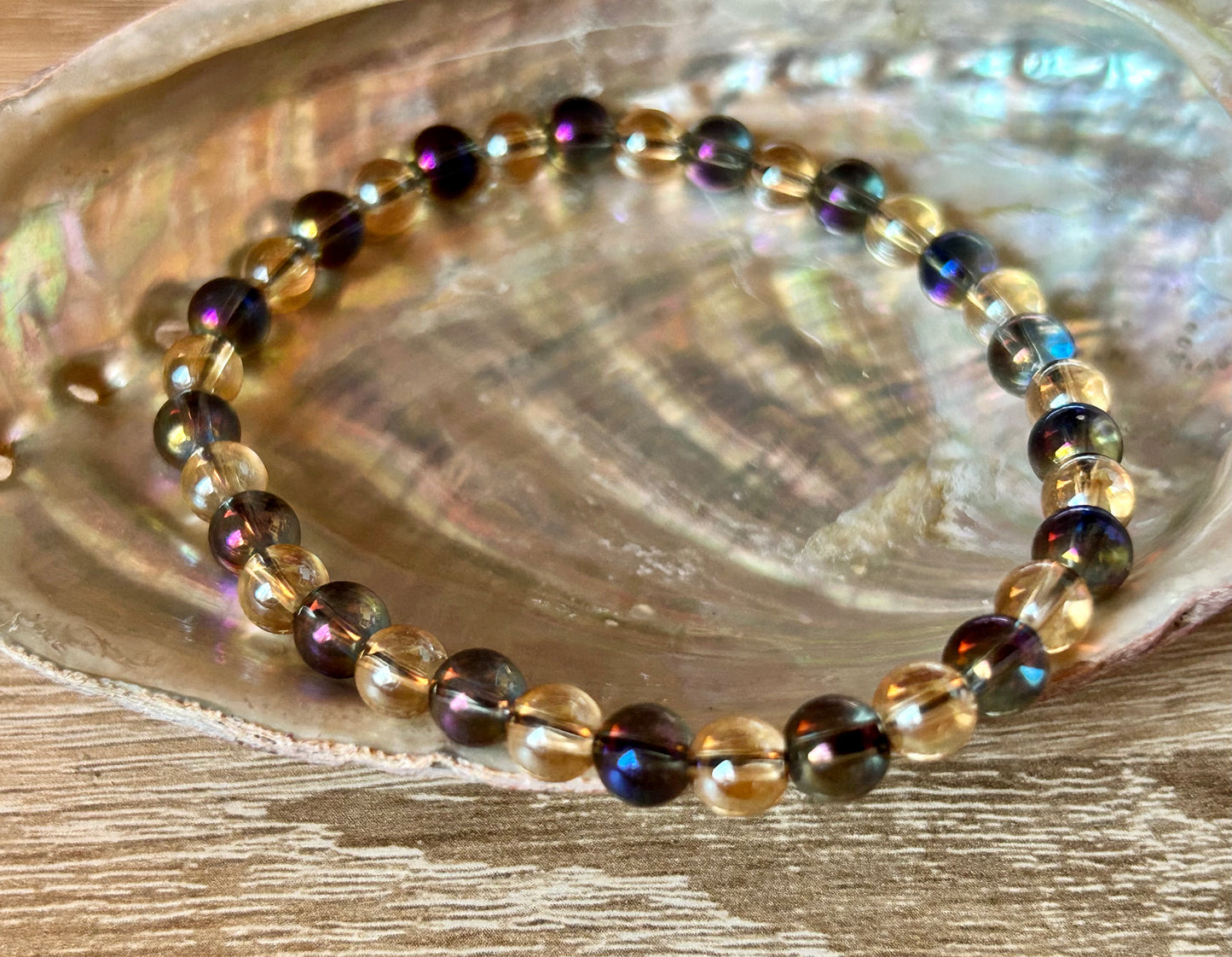 Bracelet en Aqua aura