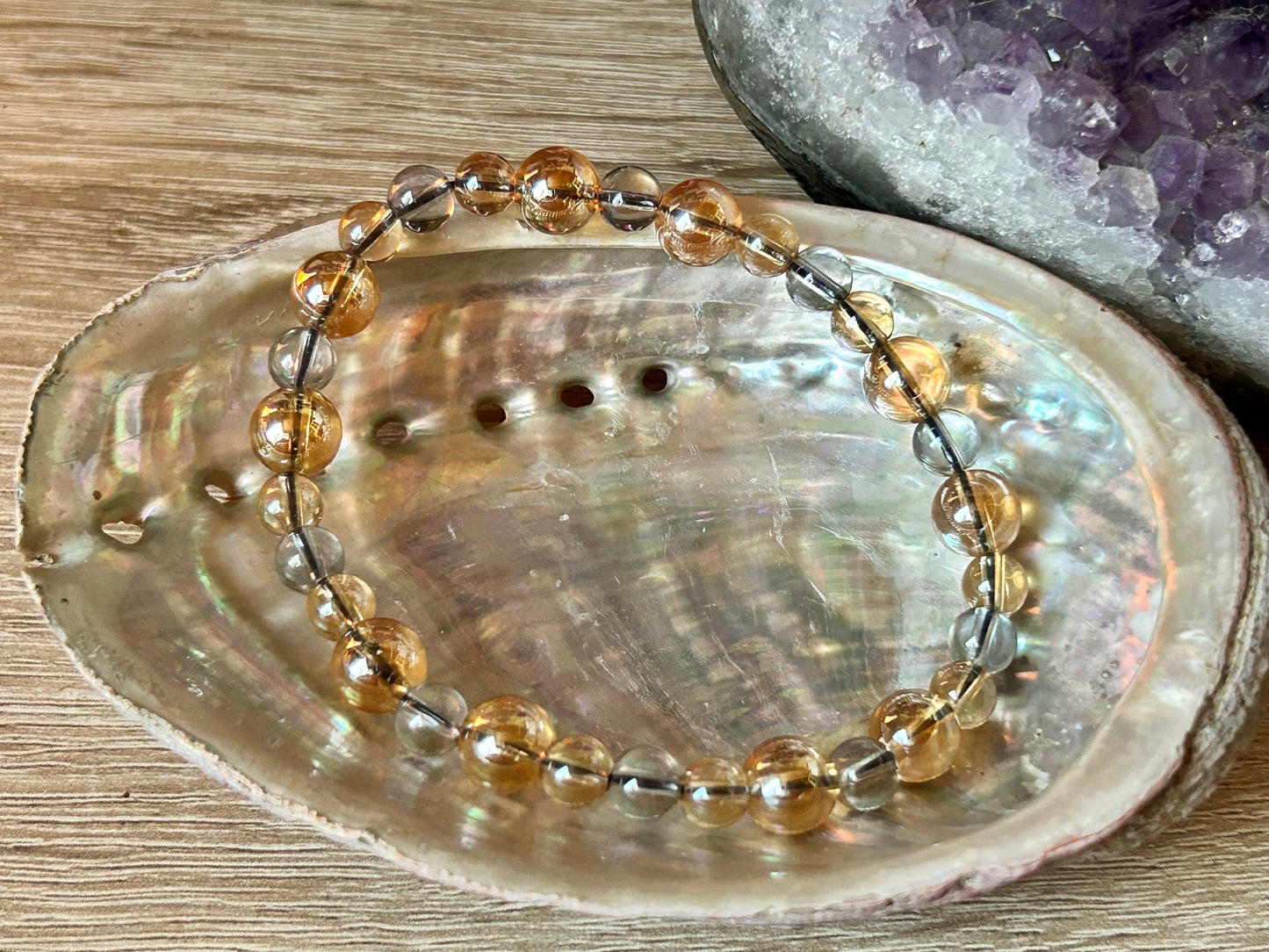 Bracelet en Aqua aura