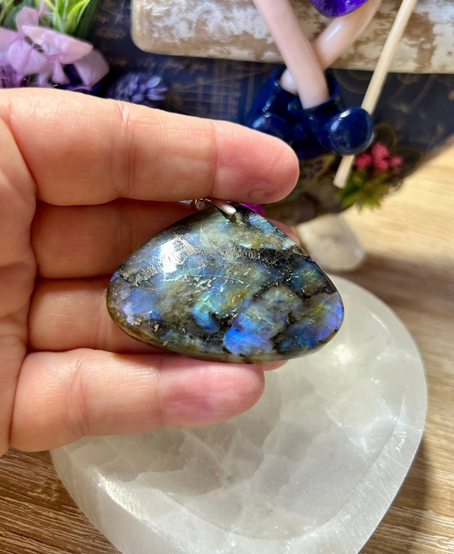 Pendentif de labradorite