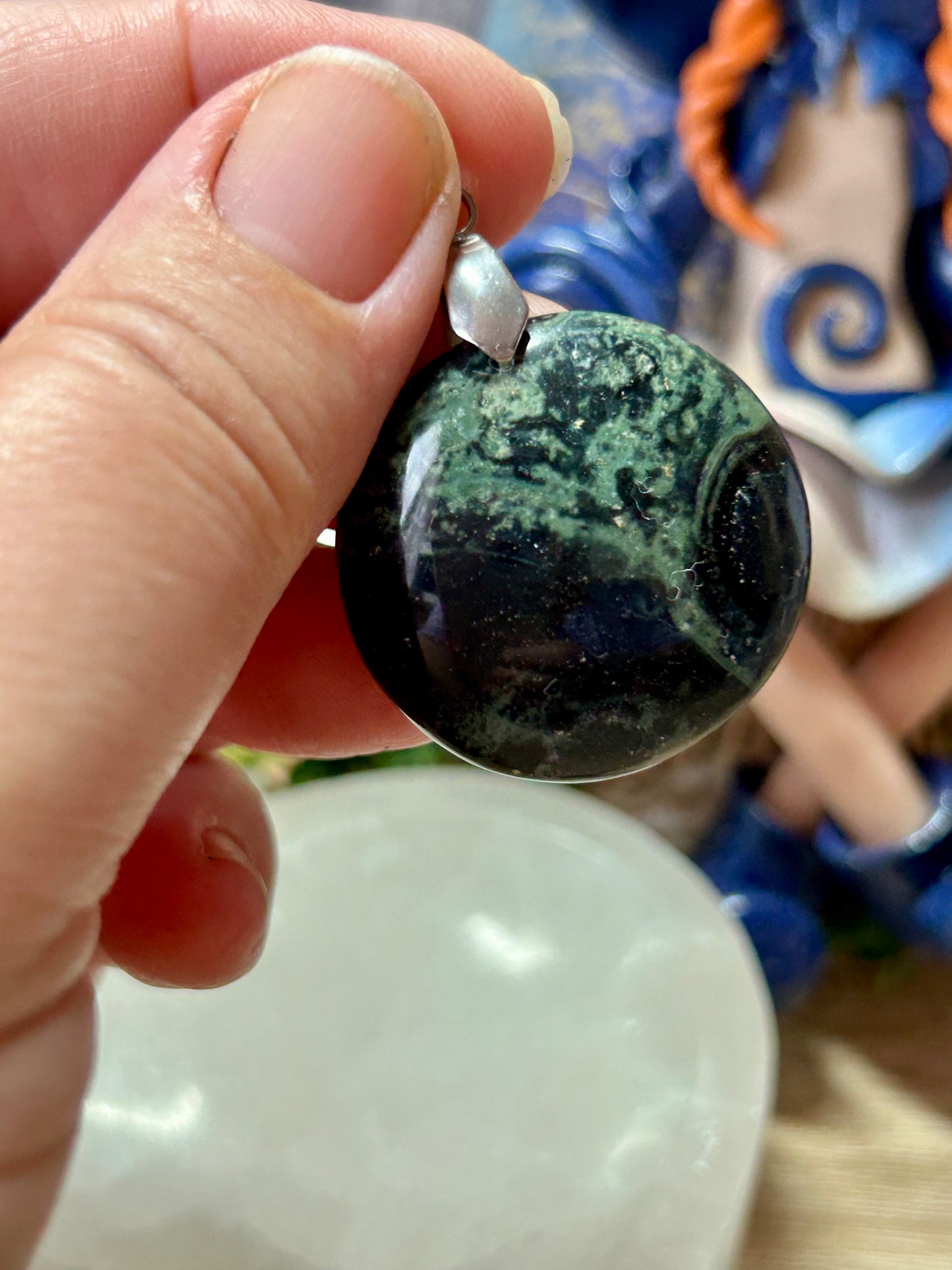 Pendentif de jaspe kambaba