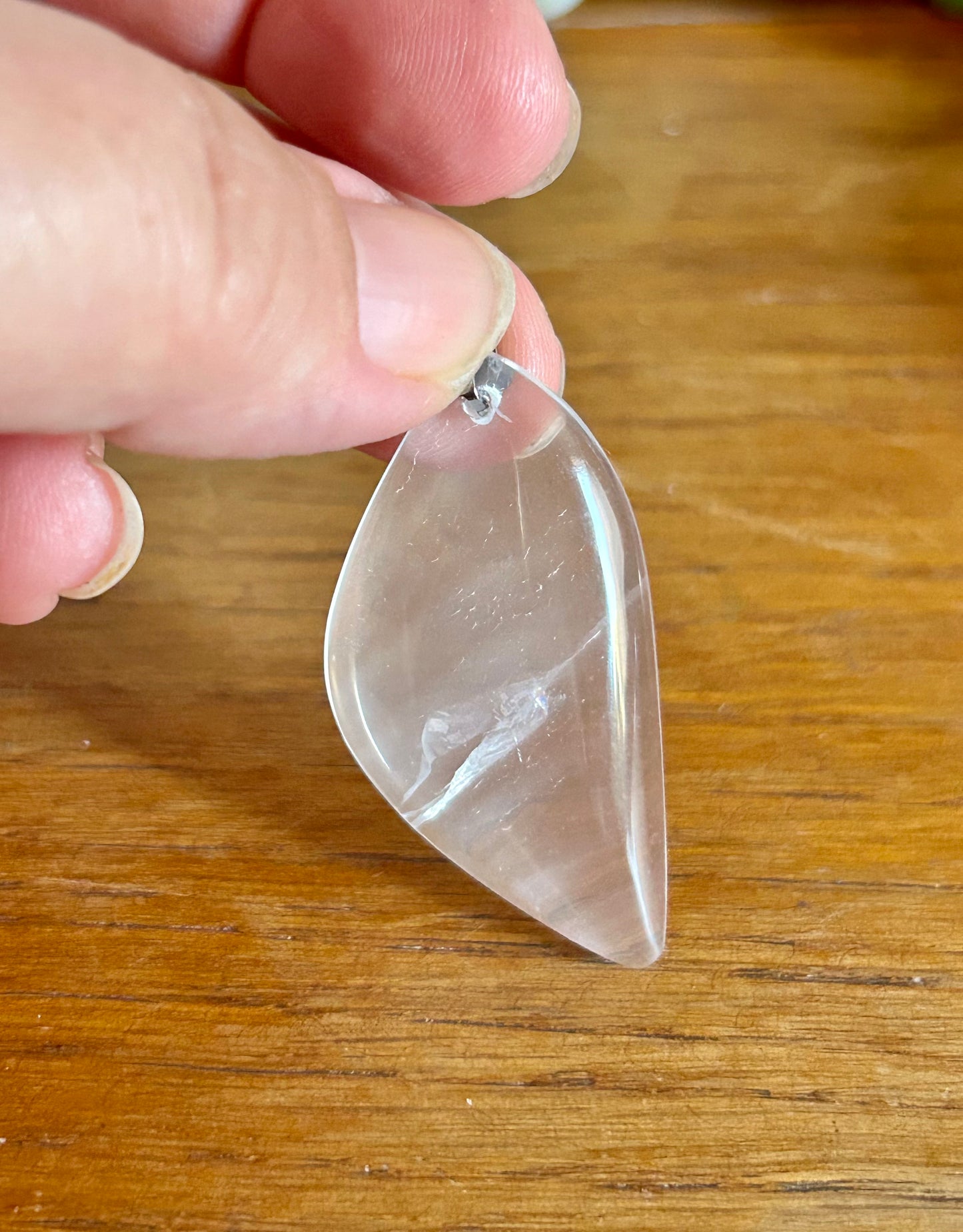 Pendentif de cristal de roche