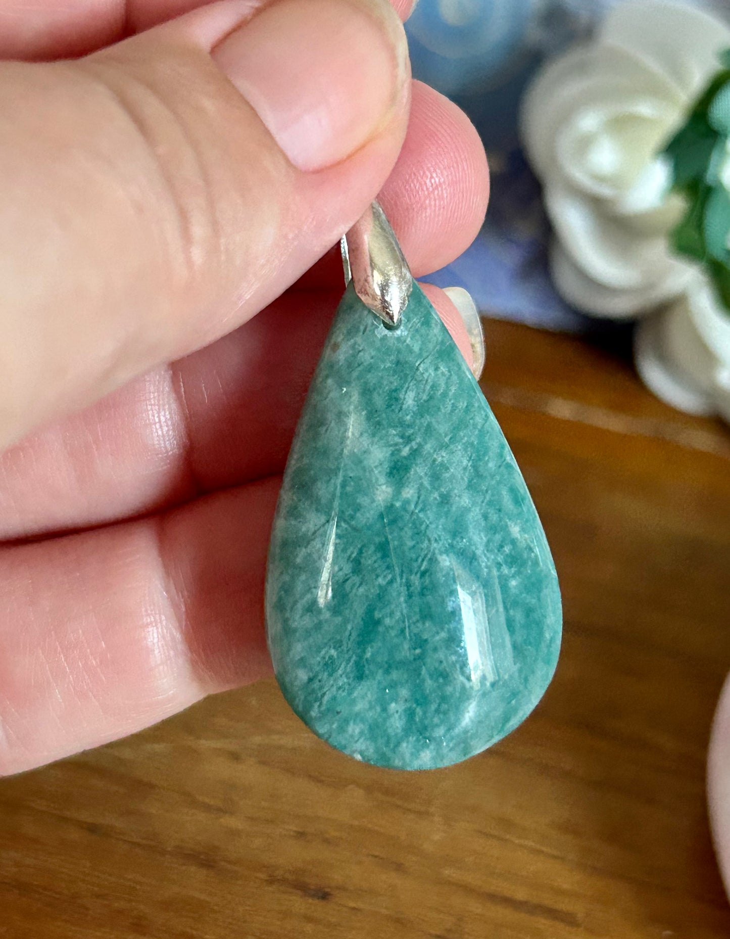 Pendentif en amazonite