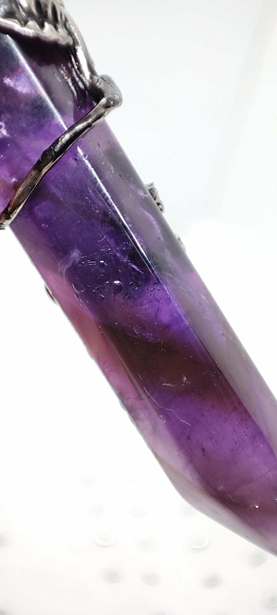 Pendentif en pointe d'améthyste