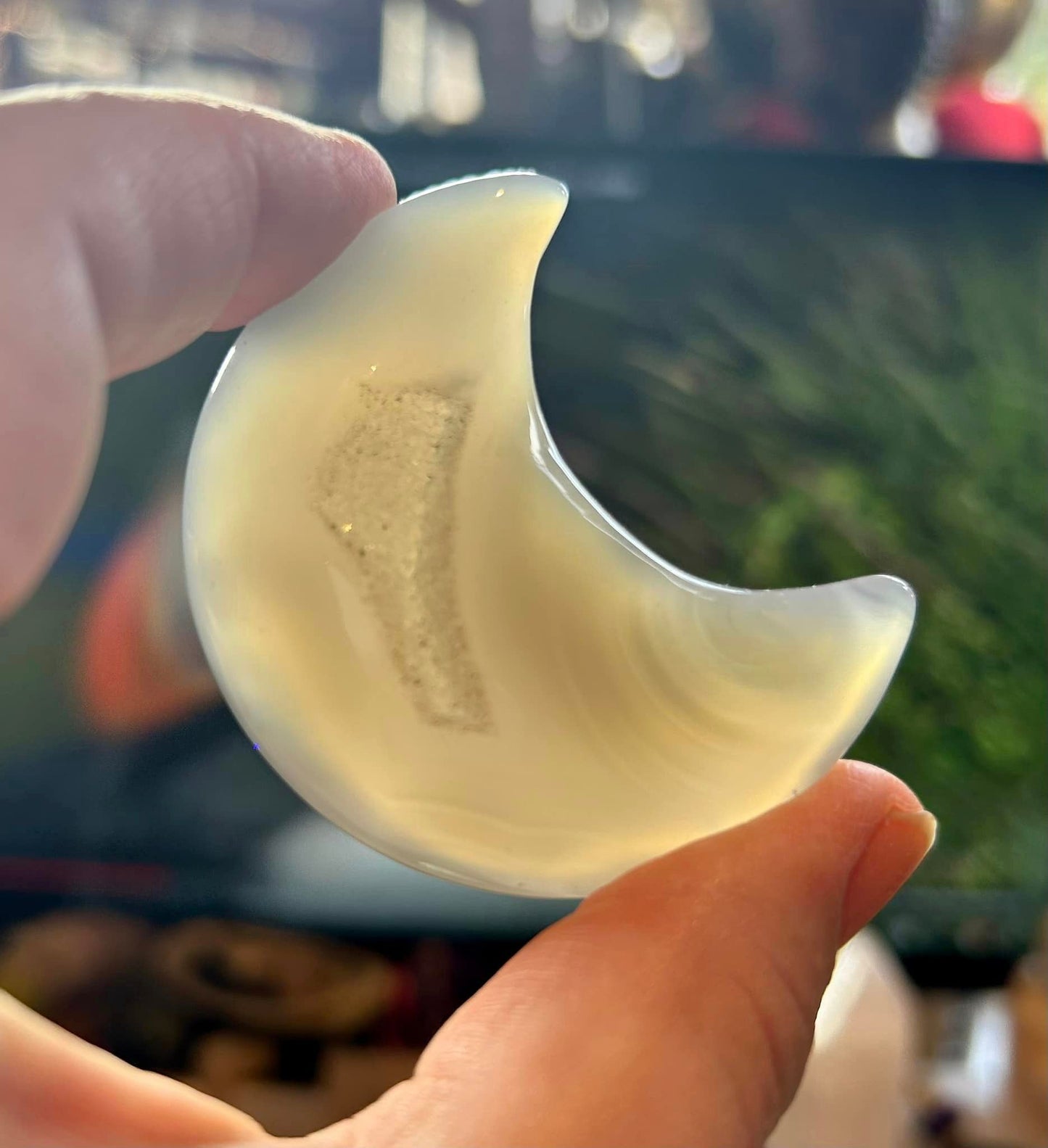 Croissants de lune en agate