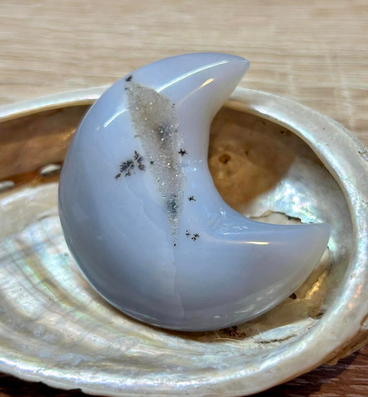 Croissant de lune en agate