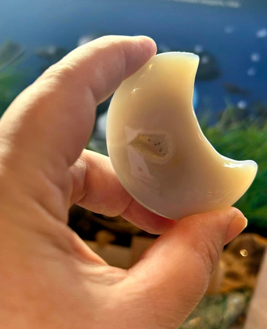 Croissants de lune en agate