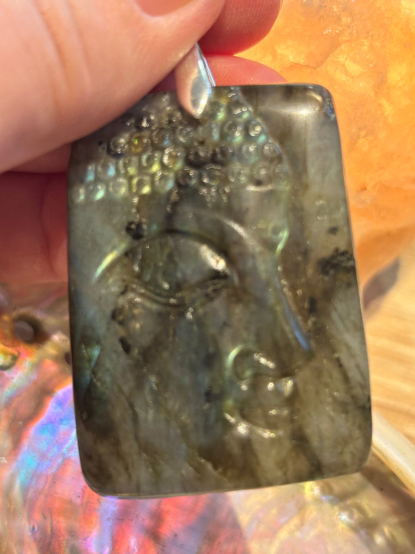 Pendentif de labradorite