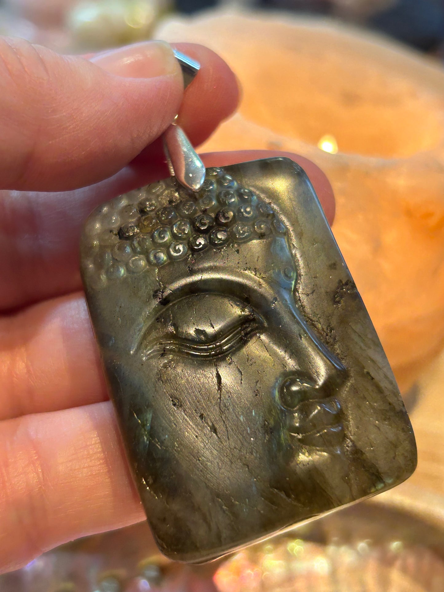 Pendentif de labradorite