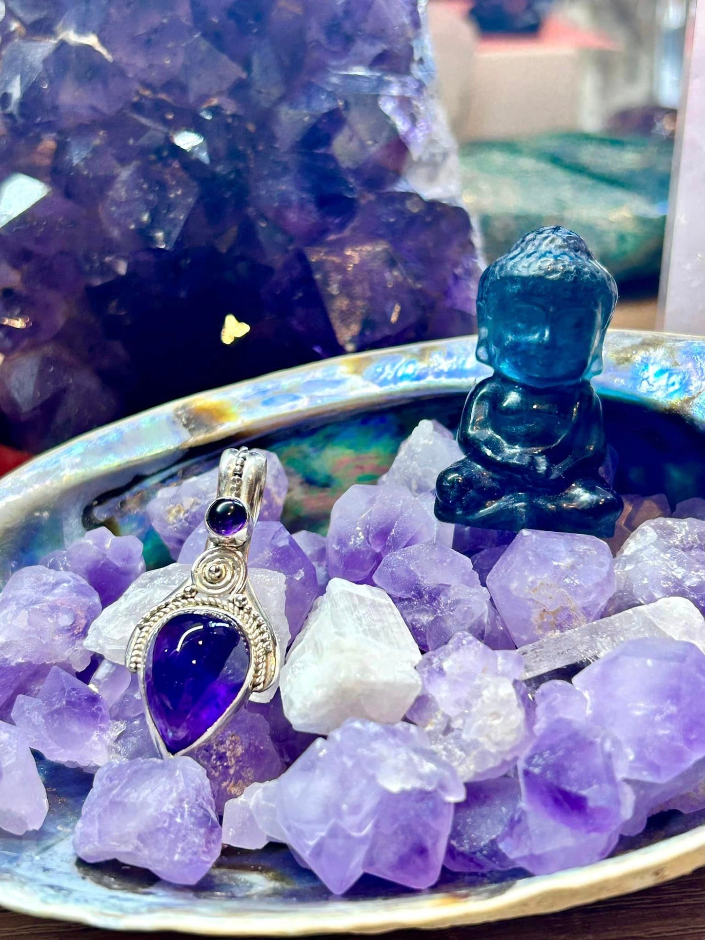 Pendentif en améthyste - argent 925
