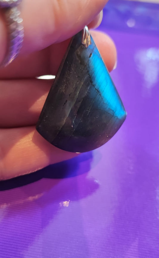 Pendentif de labradorite - argent 925