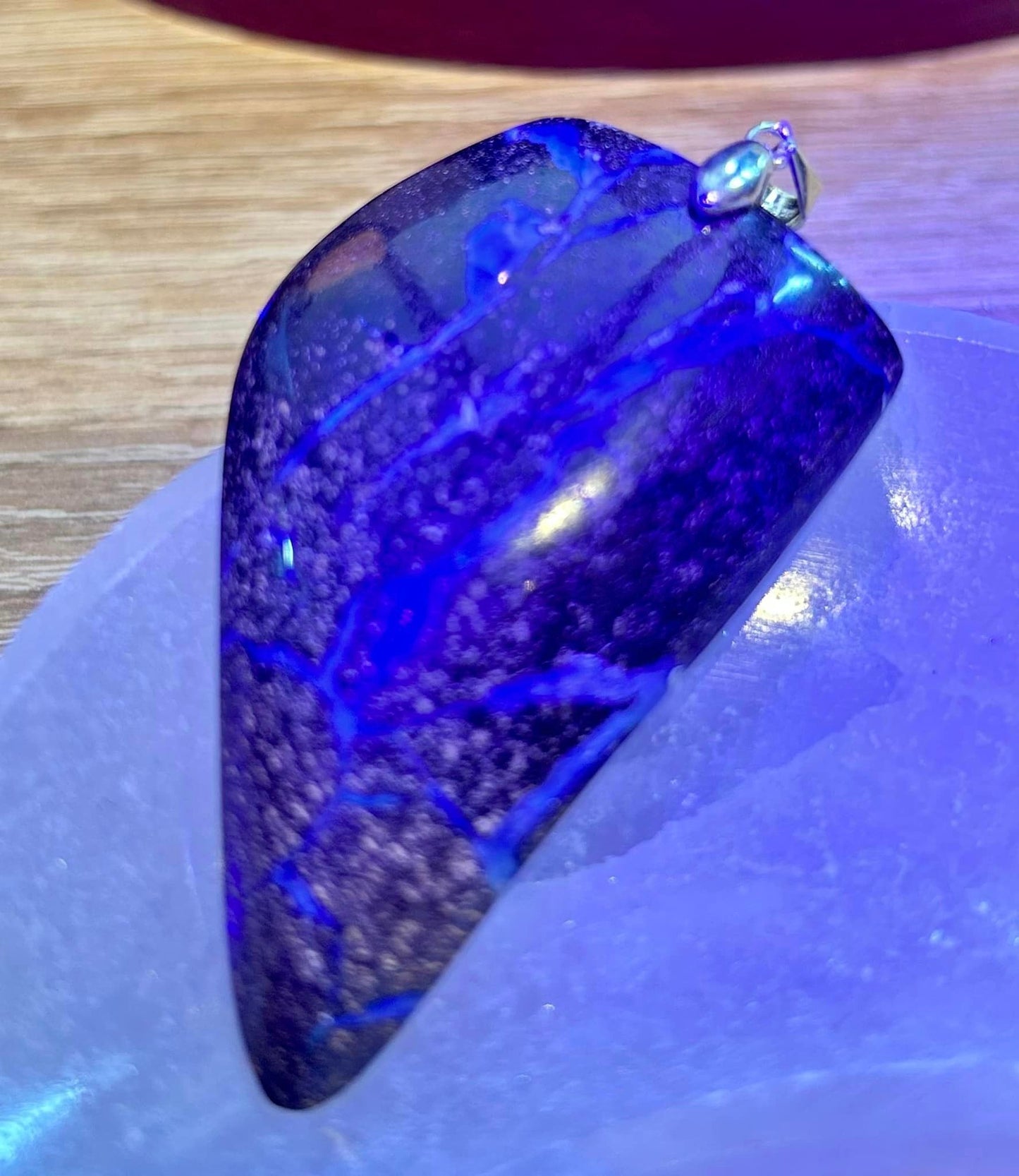 Pendentif d’opale boulder - bélière en argent 925